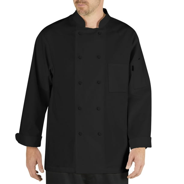Dickies Lightweight Chef Coat Long Sleeve Cool Breeze with Mesh Vent Inlay DC104